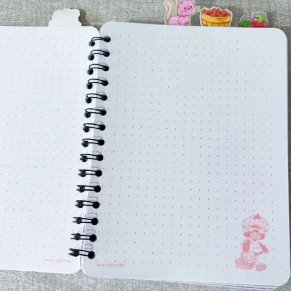 🍓 Strawberry Shortcake Tabbed Journal Notebook
